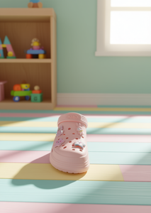 Sandali per bambini rosa taglia 19 con disegno di animali dei cartoni animati per ragazze - Product Image 2