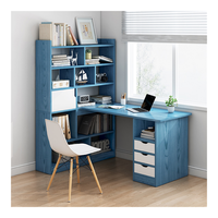 Mesas de Estudio Personalizables, Mesa de Computadora Moderna y Práctica con Gabinetes