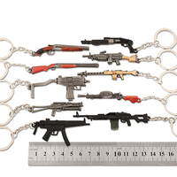 Venta al por mayor caliente Mini Gun Metal 5-9CM 18CM M24 juego de Metal modelo de pistola llavero para mochilas escolares