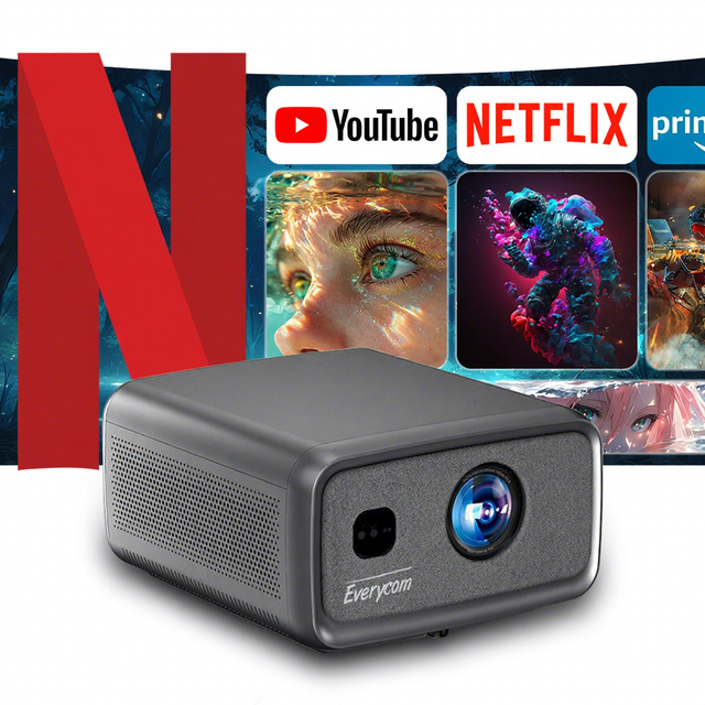 Android 15 Projector 4k Projecteur 4k Proyector 3000 CVIA Brightness 4k Video Projector LED Beamer LCD 1080P 4k Projector