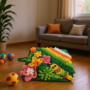 Tapis de renifflement pour chien pour l'entraînement à la recherche de nourriture, tapis d'alimentation lavable pour animaux de compagnie, jouet puzzle à alimentation lente, encourage les compétences naturelles de recherche de nourriture - Product Image 6