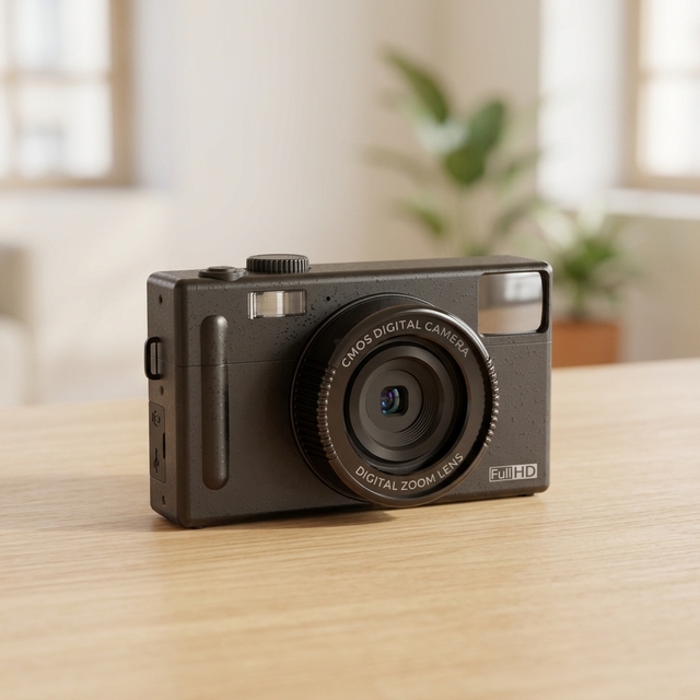 48MP Kids Digital Camera 4K Video, 2.4" HD Screen 16X Zoom Autofocus Macro Filter Gift for Students Teens