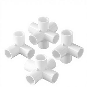 <span class=keywords><strong>PVC</strong></span>パイプ継手 三方向 四方向 五方向 六方向 三次元直角ジョイント 六角ヘッド水道管 DIY - Product Image 3