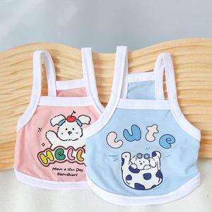 Gilet léger à imprimé animal pour animaux de compagnie, pour chats et chiens, avec motif de chiot, couleurs macaron, Bichon Frise, printemps et été - Product Image 3