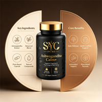 SYC BIO Vente en gros d'extrait botanique d'Ashwagandha 3000mg en capsules, prix direct usine, fournisseur OEM ODM, 60 capsules végétaliennes
