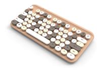 Vente chaude 78 touches mignon coloré sans fil clavier mécanique rétro rond Keycaps pour Win/Mac/PC/ordinateur portable
