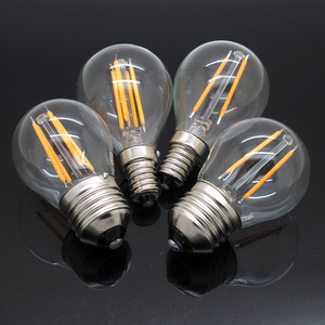 Lampe à filament LED rétro E27 2W 4W <span class=keywords><strong>6W</strong></span>, ampoule à économie d'énergie dimmable <span class=keywords><strong>E14</strong></span>, 220V / 110V, petit globe G45, lustres en verre Edison - Product Image 6