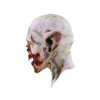 Masques de fête pour adultes Kurten, masque intégral en latex, zombie, vampire, effrayant, costume d'horreur d'Halloween avec fantôme, carnaval