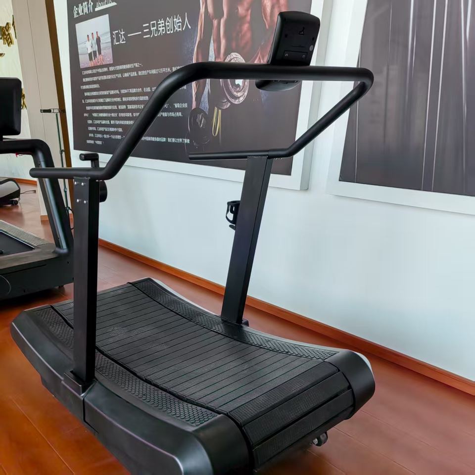 Professional Fitness Non-Motorized Curved Treadmill Iron Manual with ...