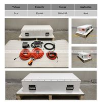 Batterie de moteur de bateau à grande puissance, étanche, 48V 72V 96V, batterie au lithium 300ah, batterie marine