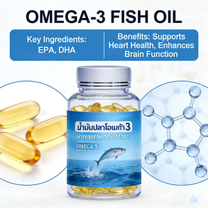 Aceite de Salmón de Alaska OEM ODM, 120 Cápsulas Blandas, Suplemento <span class=keywords><strong>para</strong></span> <span class=keywords><strong>Perros</strong></span> y Gatos, EPA DHA Omega 3 6 9, Apoyo <span class=keywords><strong>para</strong></span> la Piel, el Pelaje y las Articulaciones, Refuerzo del Sistema Inmunitario, Natural - Product Image 5