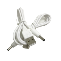 Kabel Adaptor Split Feed USB A ke Dua Jack DC Barrel, Kabel Daya Y Splitter untuk Kamera Keamanan dan Router