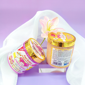 Scrub Corpo Super Sbiancante Vegano Biologico 2026 780g con Vitamina C e Sale di Curcuma Azione Rapida Illuminante Nutriente Esfoliante OEM - Product Image 5