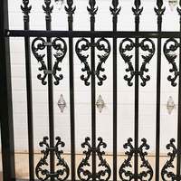 Clôture de jardin en fer moderne à motifs décoratifs, anti-escalade, pour villa, escalier, hôtel, parc communautaire, résidence