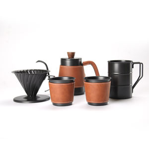 อุปกรณ์ชงกาแฟโลหะพรีเมียมและชุดอุปกรณ์ชงกาแฟ, ชุดเครื่องชงกาแฟแบบมือทำจากสแตนเลส - Product Image 1