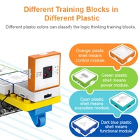 Juguete STEM, Bloques de Construcción para Entrenamiento de Pensamiento Lógico, Coche con Componentes Electrónicos, Juguete de Circuitos de Física, Coche Programable Enchufable, Juego de Construcción de Bloques