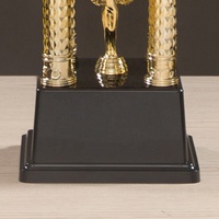 Trophée de sport personnalisé en plastique doré, 2 ou 3 niveaux, grande taille, avec 4 poteaux assemblables pour les championnats