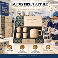 Ensemble de tasses en céramique de qualité supérieure avec un design géométrique élégant gravé au laser, ensemble de tasses à café en céramique en gros