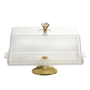 Plateau à dessert transparent avec couvercle Beauty Life pour servir des collations et des fruits, design élégant, qualité alimentaire - Product Image 5