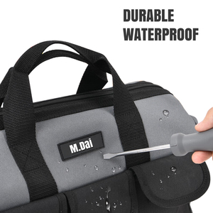 Large Capacity Waterproof Zipper Organizer <b>Tool</b> <b>Bag</b> Adjustable Comfortable Handle 6 Pockets Electrician Outdoor Use OEM/ODM - Product Image 1