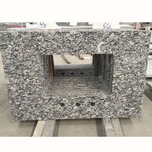 Commerciale <span class=keywords><strong>onda</strong></span> granito bianco da <span class=keywords><strong>cucina</strong></span> <span class=keywords><strong>controsoffitto</strong></span> di vanità top isola top - Product Image 5