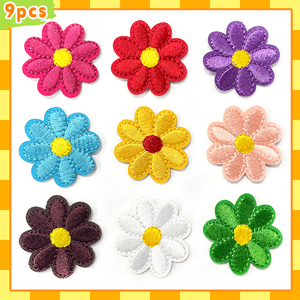 9 mini-appliques brodées en forme de marguerite, petites patchs floraux thermocollants ou à coudre <span class=keywords><strong>pour</strong></span> vêtements, sacs, chapeaux, et projets DIY - Product Image 5