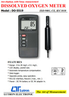 Analyseur d'oxygène dissous portable haute précision Lutron DO-5519