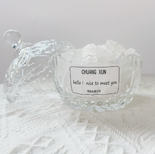 Coupe Couronne + Pierre de Cristal Blanc