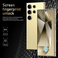 Teléfono Inteligente OEM S24 Ultra 5G, Teléfono Móvil S24 Ultra 4G con Pantalla HD, 4GB+128GB de Memoria, 5 Cámaras Mejoradas