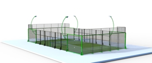LDK 2024 China Compra profesional Cancha de pádel al aire libre Fabricante Cancha De Padel Pistas de pádel con marco grande de a - Product Image 4