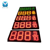 Panneaux d'affichage numériques LED pour stations-service, numéros de prix à 5 chiffres, affichage LED des prix de l'essence