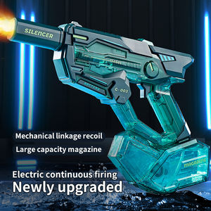 ปืนฉีดน้ำแบบชาร์จไฟได้ปืนฉีดน้ำไฟฟ้าอัตโนมัติของเล่นกลางแจ้งพร้อมเอฟเฟกต์แสงสำหรับเด็กในช่วงฤดูร้อน - Product Image 3