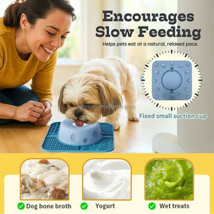 Ciotola Licksphere per Animali Domestici Variante per Yogurt, Antiscivolo in Silicone, Mangiatoia Lenta Multifunzionale per Cani con Tappetino - Product Image 4