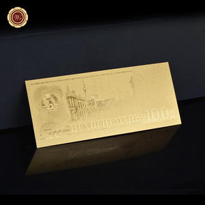 Gran oferta, billetes conmemorativos de Alemania 1985, billete de hoja de oro de <span class=keywords><strong>100</strong></span> <span class=keywords><strong>euros</strong></span> para colección - Product Image 6