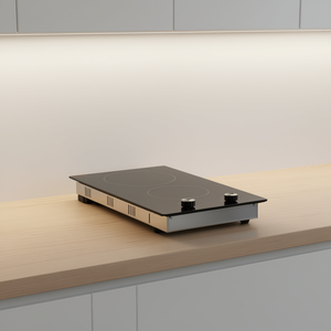 Placa de Cocción de Cerámica de 20.1x11.6 Pulgadas, 2 Quemadores, Electrodoméstico de Cocina Eléctrico Integrado - Product Image 2