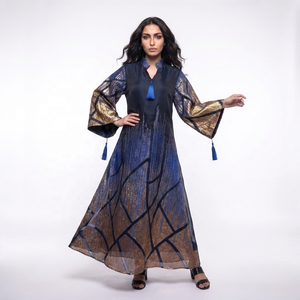 Abito Islamico <span class=keywords><strong>Alya</strong></span> per Donne Adulte, Traspirante, Nero, Stile Dubai e Golfo, in Poliestere, dalla Arabia Saudita - Product Image 5