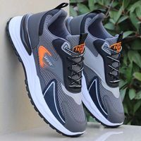 Chaussures de couple noires respirantes et confortables de haute qualité, design personnalisé, baskets pour hommes