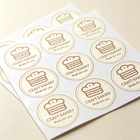 Etiquetas Adhesivas Personalizadas para Panadería, Resistentes al Calor, Transpirables, Impermeables, con Código de Barras, de Vinilo, para Bolsas de Repostería y Pasteles