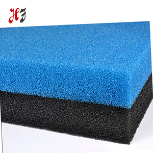 Yüksek kaliteli 50X50X5cm mavi renk poliüretan sünger filtre aktif karbon filtre Pad için su <span class=keywords><strong>tank</strong></span>ı akvaryum - Product Image 4