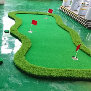 Individueller Golfplatz Kunstgras Golf Putting Grün Outdoor Golf Putting Teppich