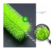 Brosse filtrante de nettoyage à poils haute densité en PET/PP/PBT/PA pour la filtration des bassins à carpes koï et des bassins à poissons, de 30 cm à 200 cm