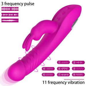 Vibrador de Punto G Sexy Bunny para Adultos, Recargable por USB, de Silicona, Impermeable, Masajeador de Varilla para Masturbación Femenina - Product Image 2