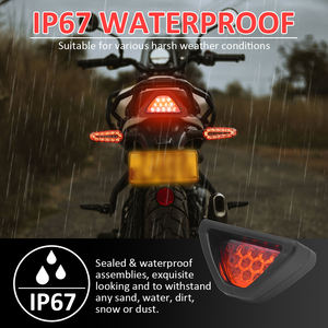 Feu Stop Arrière Sportif <span class=keywords><strong>de</strong></span> Style Triangle Flash pour Voiture – Troisième Feu Stop <span class=keywords><strong>de</strong></span> Sécurité – Lampe <span class=keywords><strong>de</strong></span> Signalisation d'Alarme pour Véhicule - Product Image 3