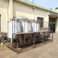 500l 1000l petit réservoir intégré de CIP/système de nettoyage de CIP/système de CIP pour des réservoirs de brassage de jus de lait de laiterie