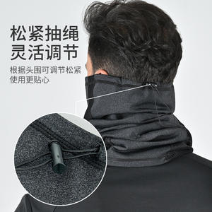 Adjustable Fleece <b>Neck</b> <b>Warmer</b> For Outdoor Sports Cycling Windproof Cold Resistant Dark Gray Light Gray Black Unisex - Product Image 1
