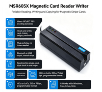 Lecteur-graveur de cartes à bande magnétique 3 pistes HiCo LoCo USB, encodeur de cartes de membre, de fidélité et de cadeaux, programmable, 100W, longue durée de vie