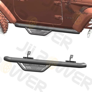 JP16 ODM acero 4x4 todoterreno negro Drop estribos paso lateral para <span class=keywords><strong>Wrangler</strong></span> JT <span class=keywords><strong>Gladiator</strong></span> - Product Image 4