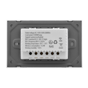 مفتاح إضاءة ذكي بلوحة زجاجية ثلاثية 1200 واط، يعمل بتقنية واي فاي وزيجبي، متوافق مع جوجل للتحكم في المنزل الذكي - Product Image 6