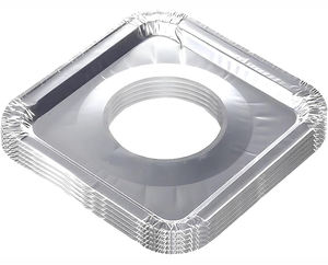 Protector de Cocina Redondo y Delgado de Aluminio Desechable, Resistente al Calor, para Estufa de Gas, en Oferta - Product Image 1