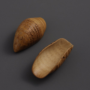 Handmade Bamboo Tea Scoop Set Flat Traditional Chinese Style Tea Ceremony Tools - Product Image 2